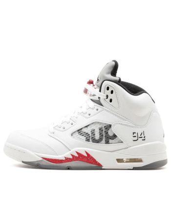 Supreme x Air Jordan 5 Retro ??White?? 824371-101